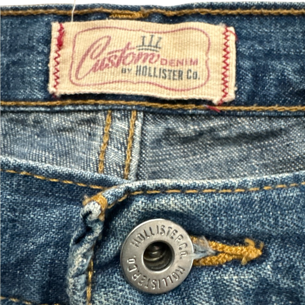 Hollister Men’s Custom Denim Y2K Vintage Denim Jean Shorts Size 32 Jorts Surf - Picture 2 of 11